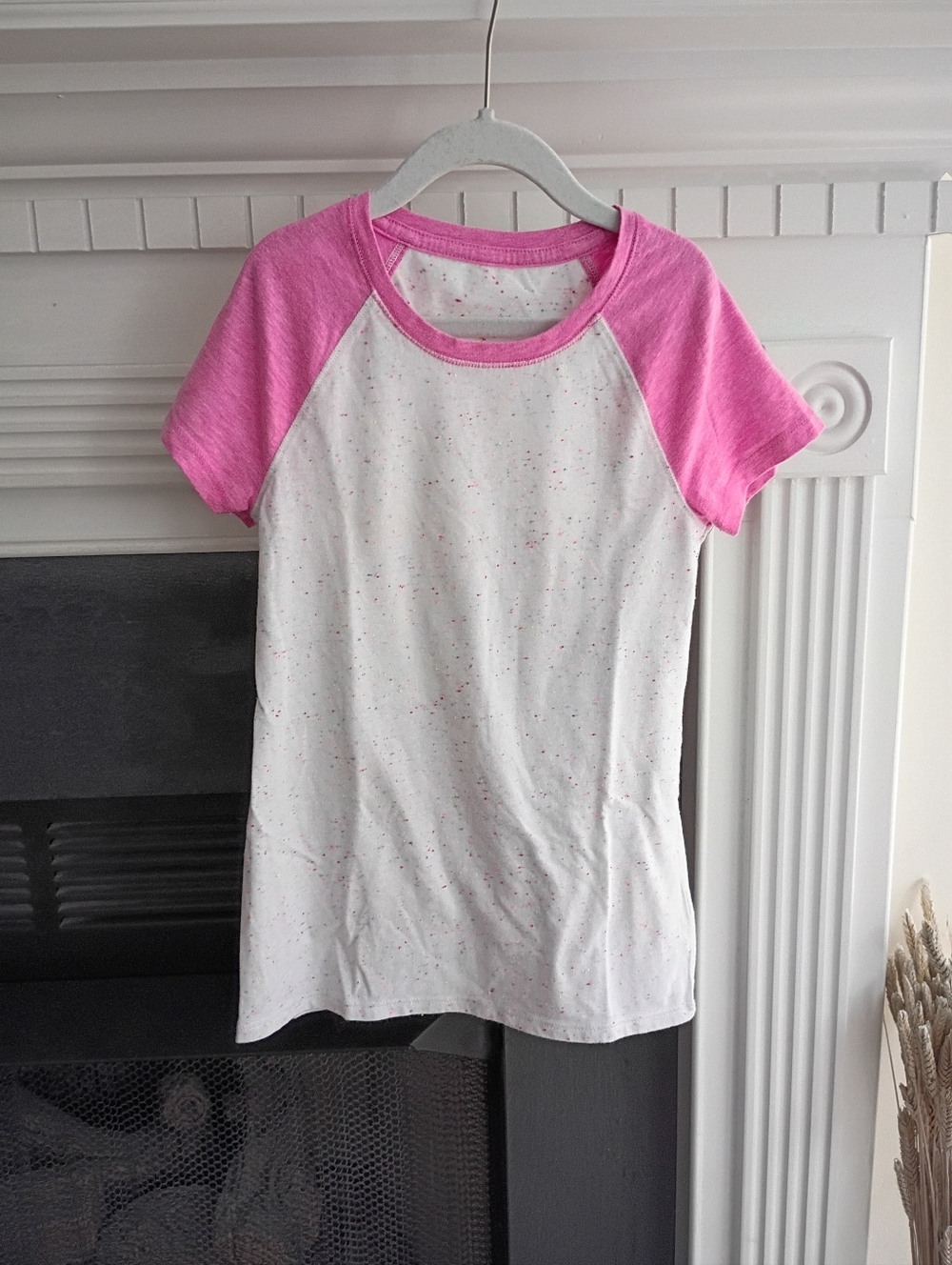 Justice 8 Confetti Dot Raglan Tee